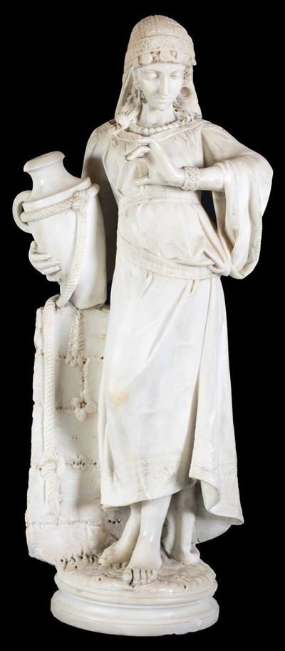 Scultura in Marmo Bianco, XIX Secolo