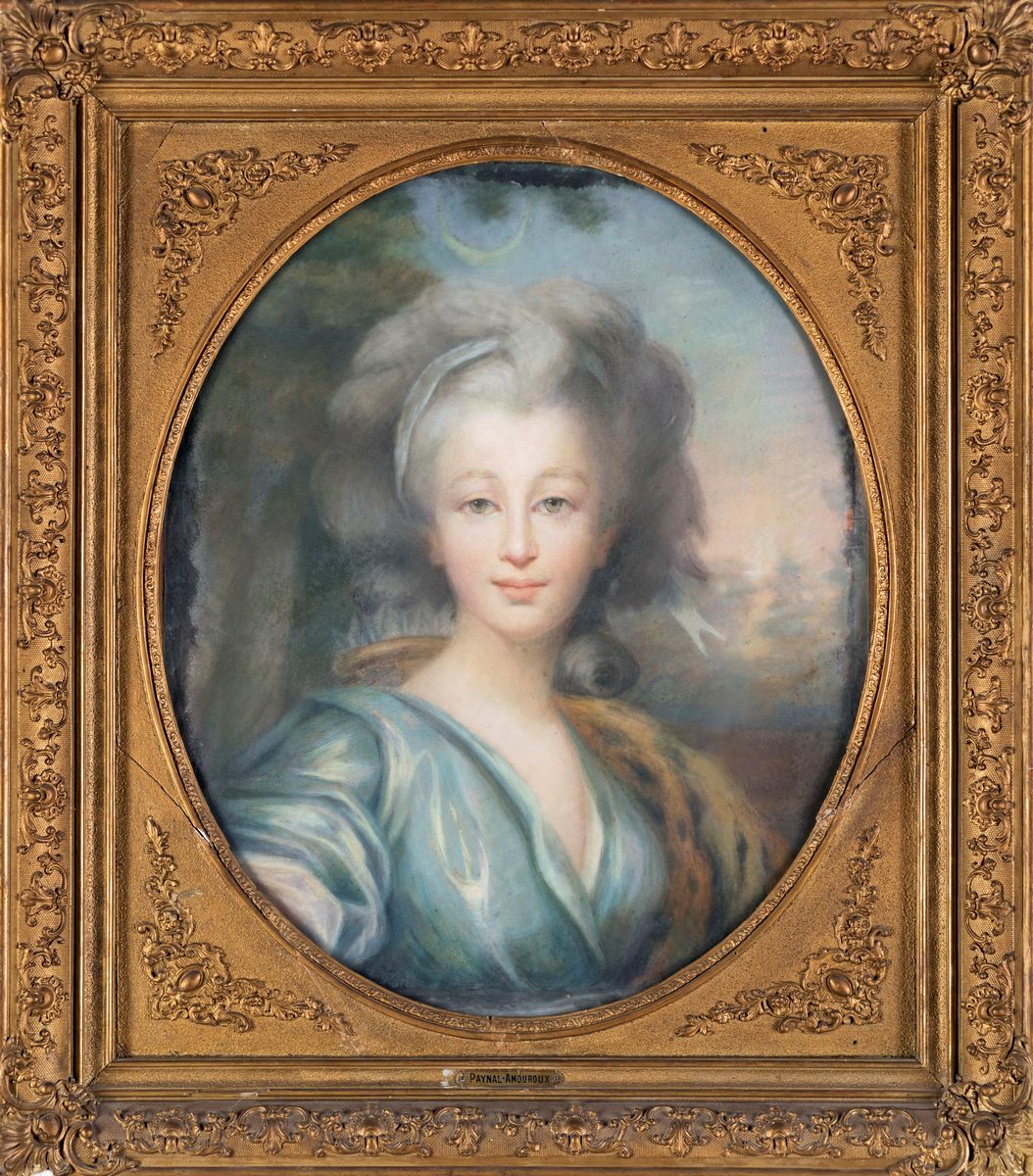 Jean-marc Nattier (cerchia) - Ritratto di Gentildonna Raffigurata Come Diana