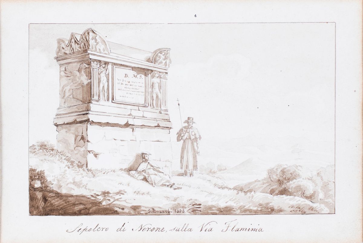 Simone Pomardi - A) Sepolcro di Nerone sulla Via Flaminia B) Palazzo di Cesare