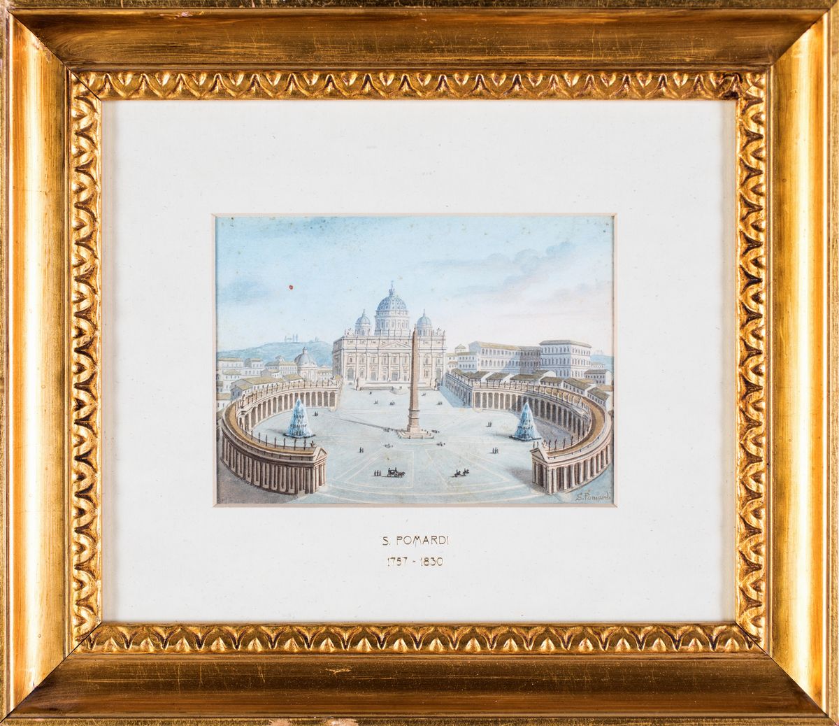 Simone Pomardi - Veduta di Piazza San Pietro e la Basilica Vaticana