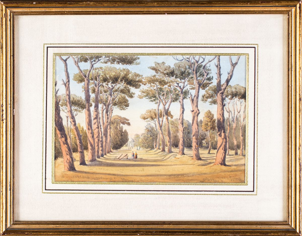 Anonimo del XIX Secolo - Viale di Villa Borghese