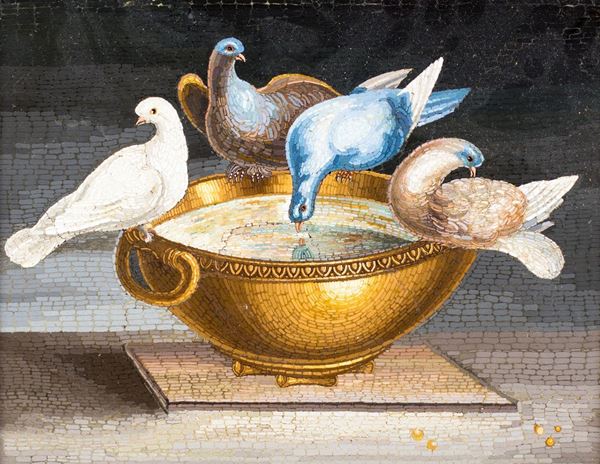 Mosaico minuto, Roma, XIX secolo 