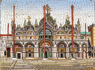 Mosaico Minuto in Paste Vitree, Inizi del XX Secolo