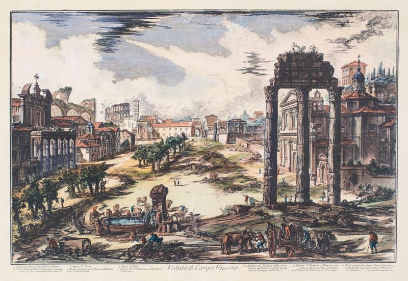 Giovanni Battista Piranesi - Veduta di Campo Vaccino