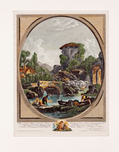 Paesaggio Fluviale con Figure (da Francois Boucher)