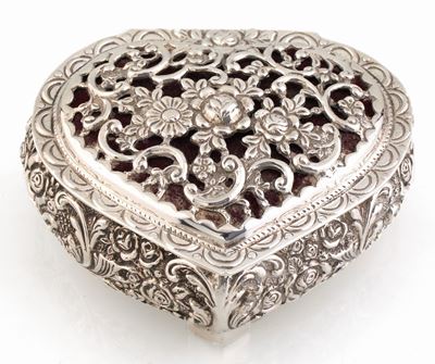Scatola Portagioie in Argento