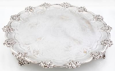 Salver in Metallo Argentato