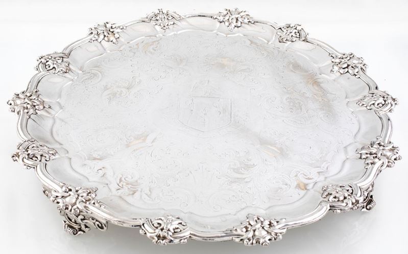 Salver in Metallo Argentato
