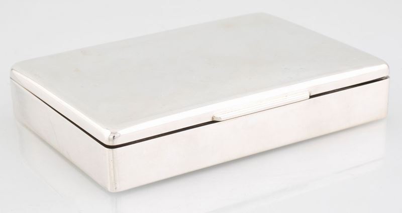 Scatola in Argento Portasigarette