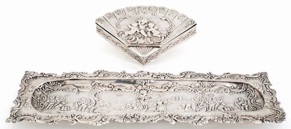 Lotto composto da due oggetti da tavolo in argento  - Asta Antiquariato e dipinti, Argenti Antichi e da Collezione - Casa d'Aste Arcadia