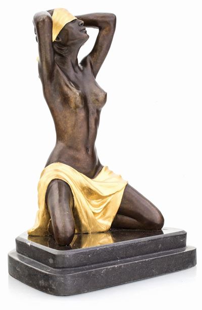 Scultura in Bronzo Brunito e Dorato, Inizi del XX Secolo