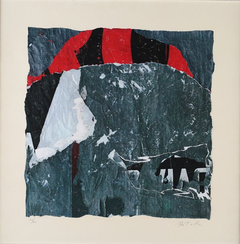 Mimmo Rotella - Senza Titolo