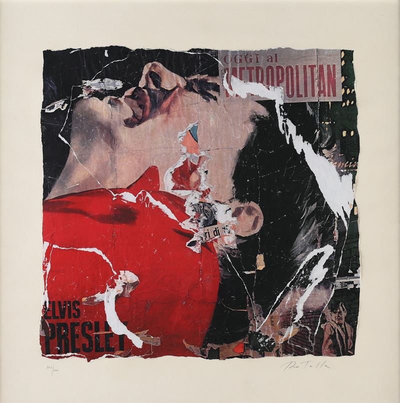 Mimmo Rotella - Senza Titolo