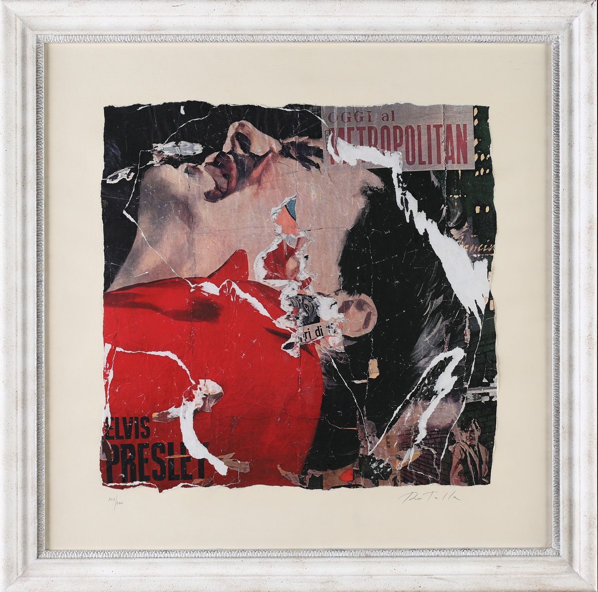 Mimmo Rotella - Senza Titolo