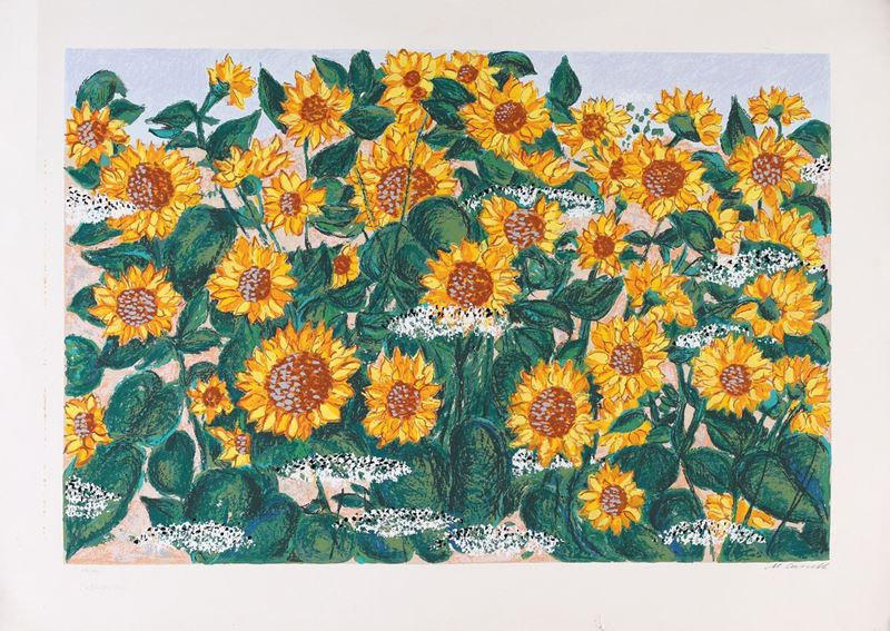 Michele Cascella - Girasoli