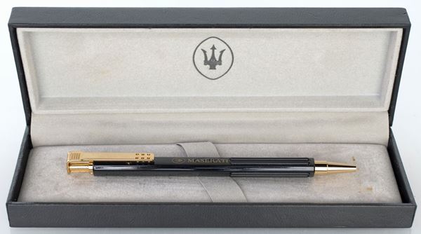 Maserati - Penna a sfera nera e oro 