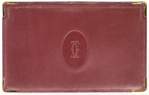 Le Must de Cartier, Porta biglietti in pelle per appunti
