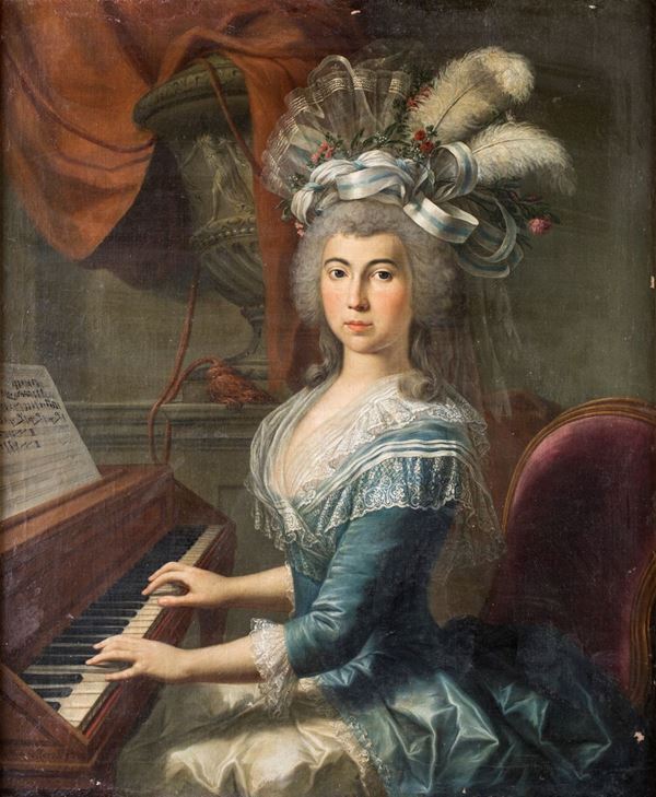 Ritratto di gentildonna al pianoforte