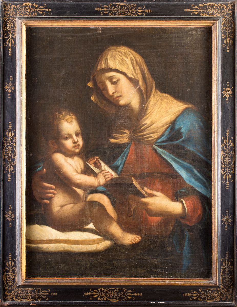 Scuola Bolognese del XVII Secolo - Madonna Col Bambino