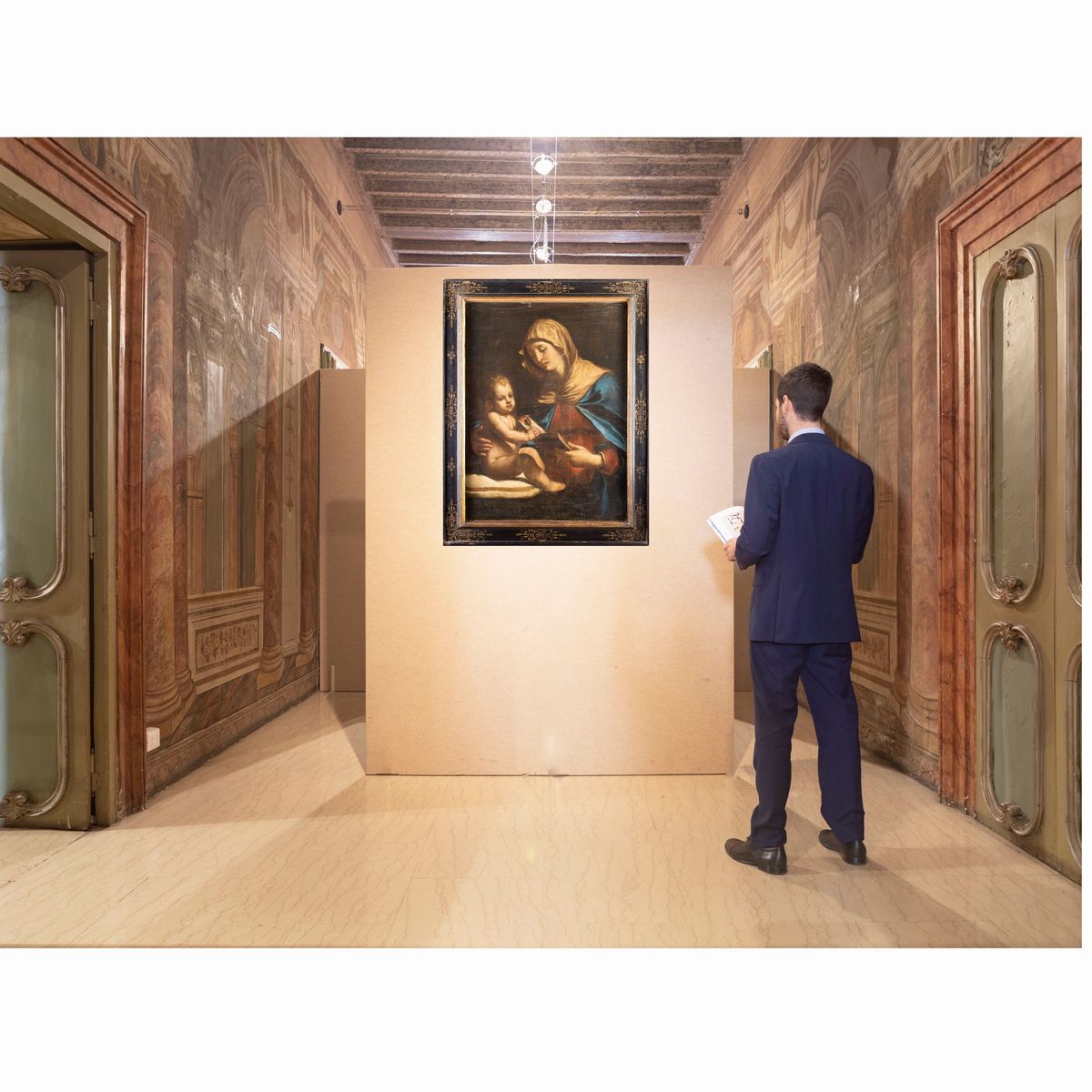 Scuola Bolognese del XVII Secolo - Madonna Col Bambino