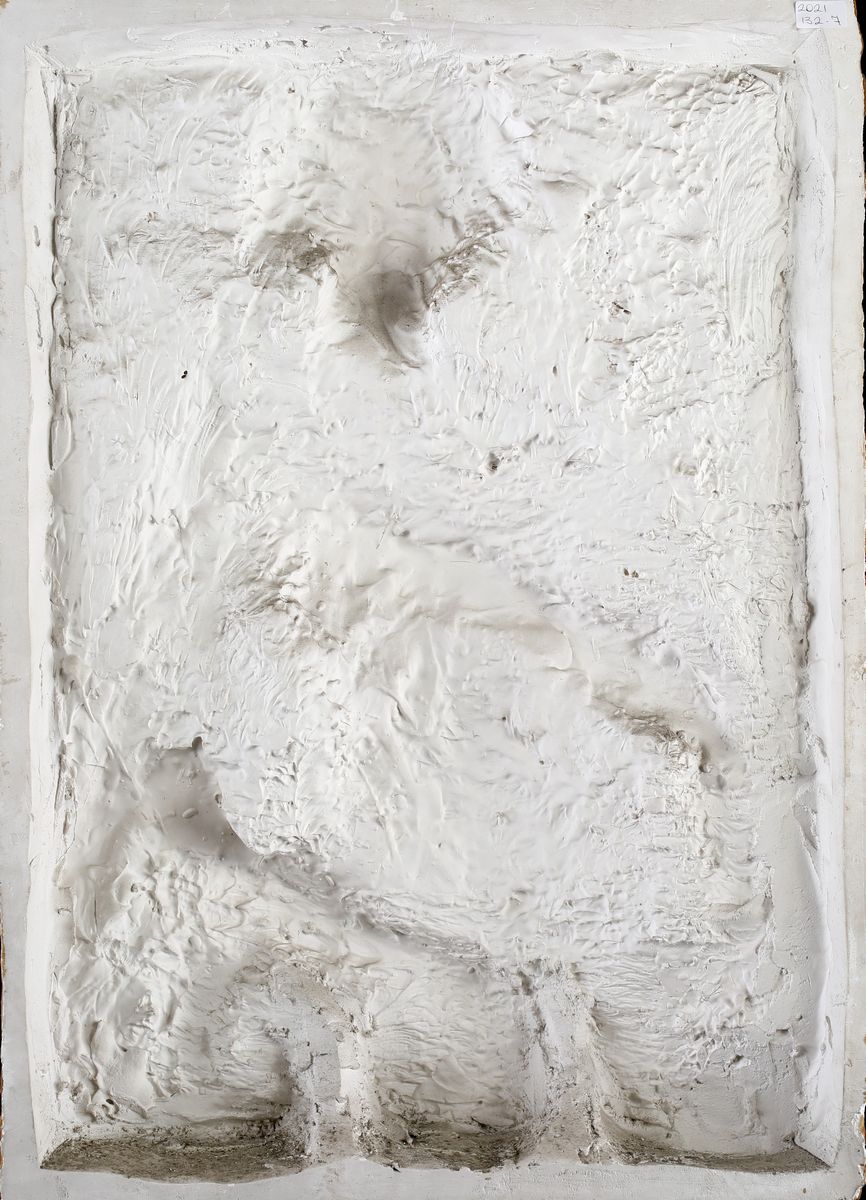 Bassorilievo in Cera su Anima in Gesso