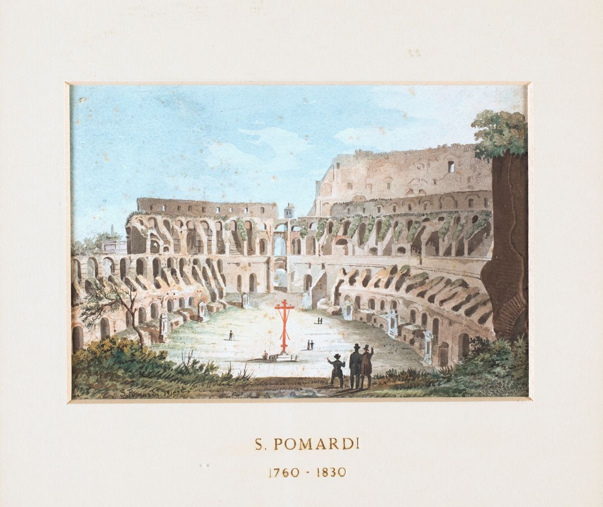 Simone Pomardi - A) Veduta Interna Dell'anfiteatro Flavio B) L'arco di Tito