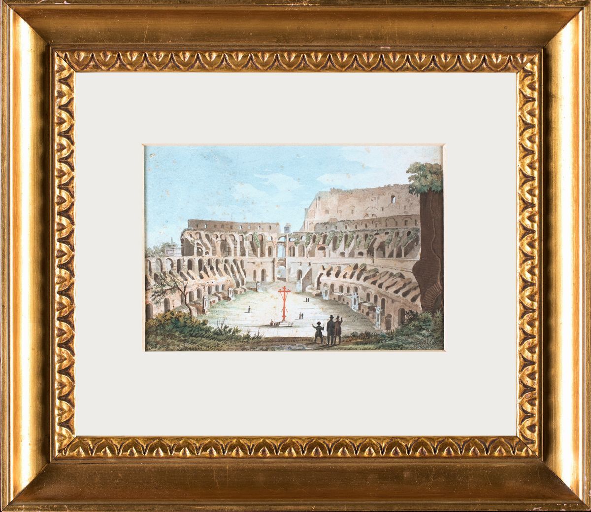 Simone Pomardi - A) Veduta Interna Dell'anfiteatro Flavio B) L'arco di Tito