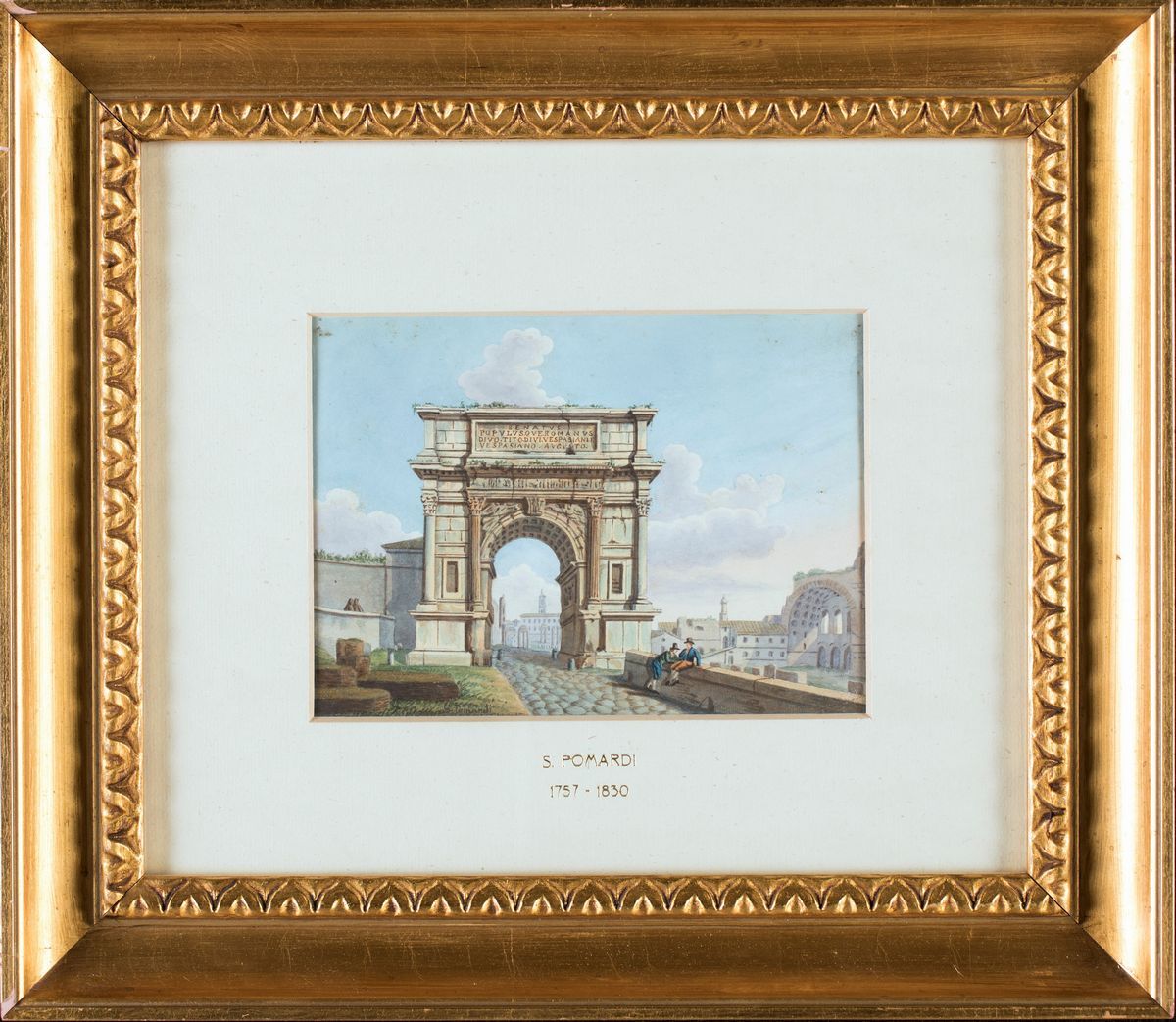 Simone Pomardi - A) Veduta Interna Dell'anfiteatro Flavio B) L'arco di Tito