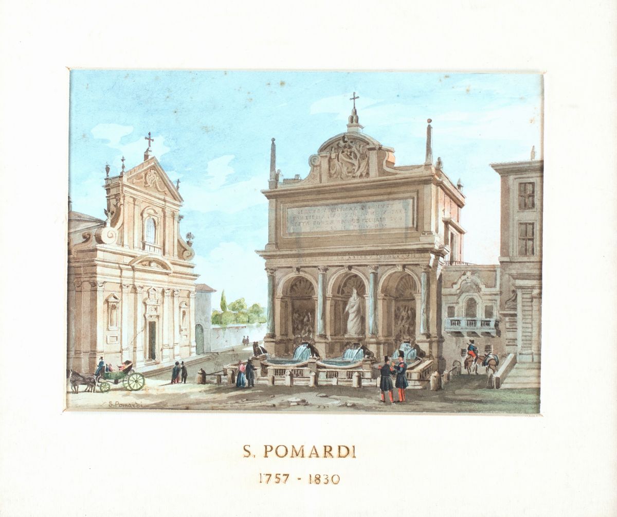 Simone Pomardi - A) L'isola Tiberina e i Ponti Cestio e Fabricio B) la Fontana del Mosè (o D...