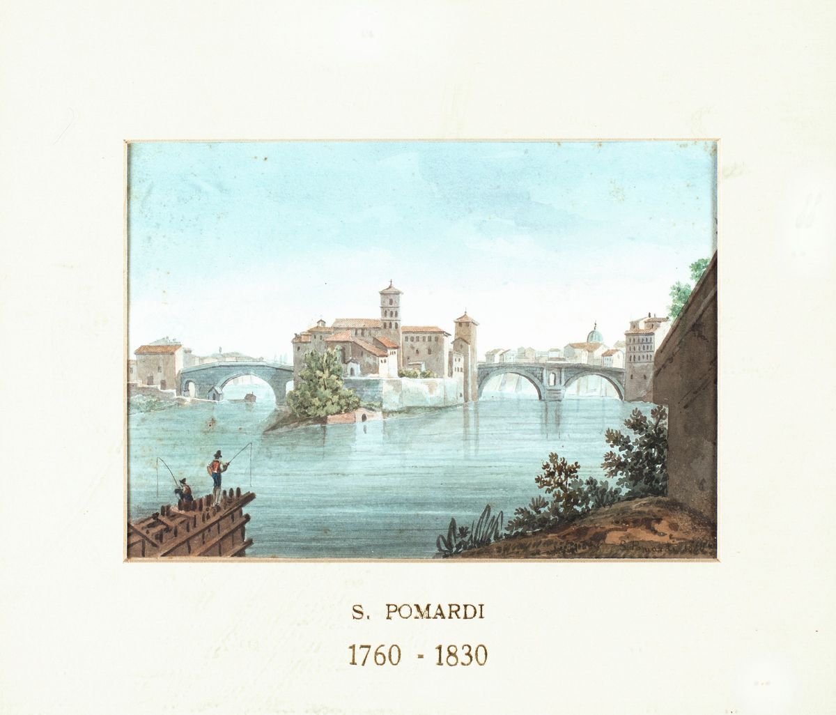 Simone Pomardi - A) L'isola Tiberina e i Ponti Cestio e Fabricio B) la Fontana del Mosè (o D...