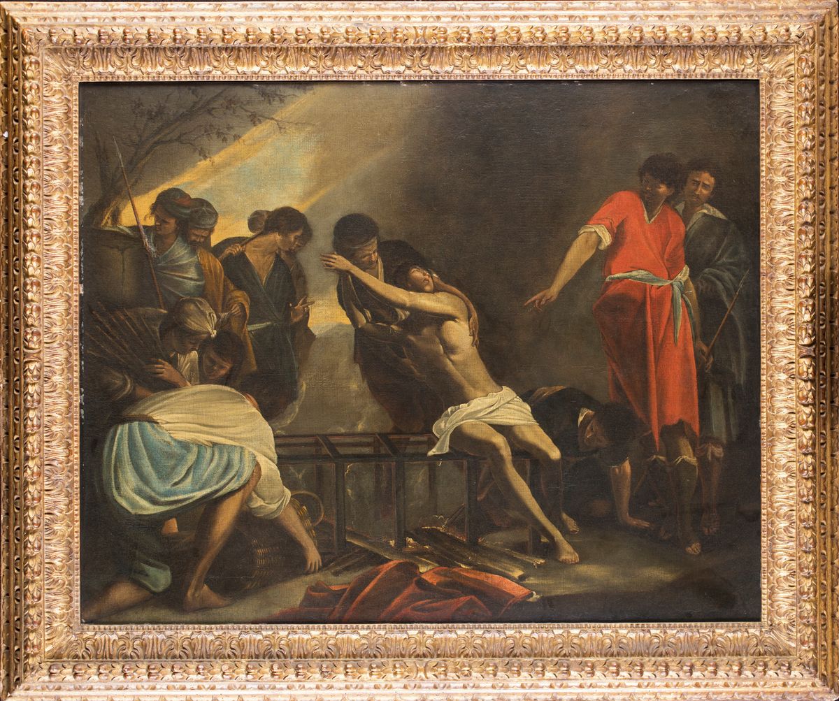 Bernardo Cavallino (bottega) - Martirio di San Lorenzo