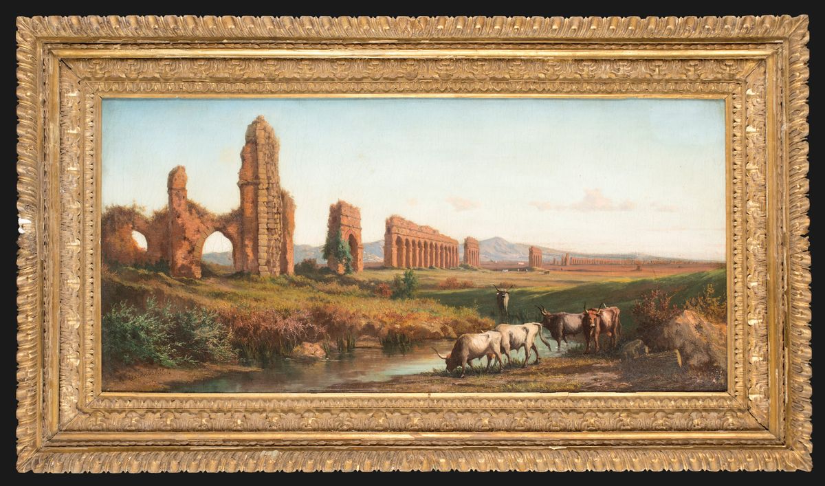 Henryk Cieszkowski - Paesaggio con Acquedotto Romano