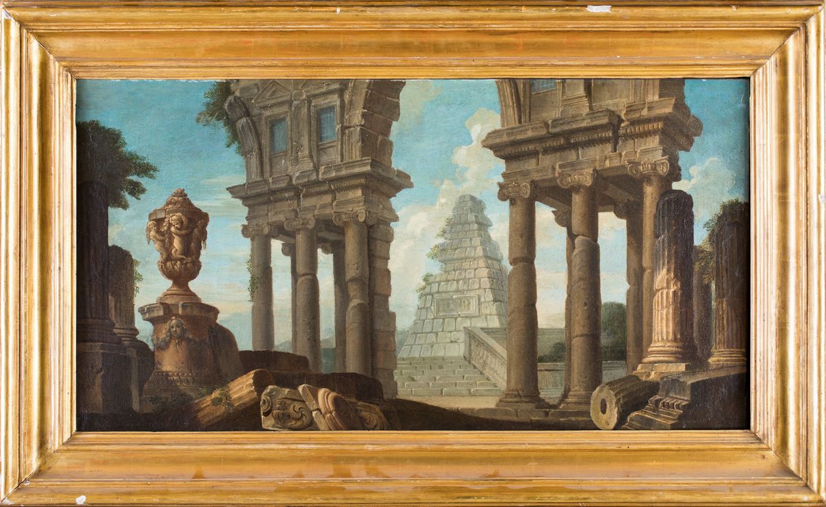 Pittore del XVIII Secolo - Capriccio Architettonico
