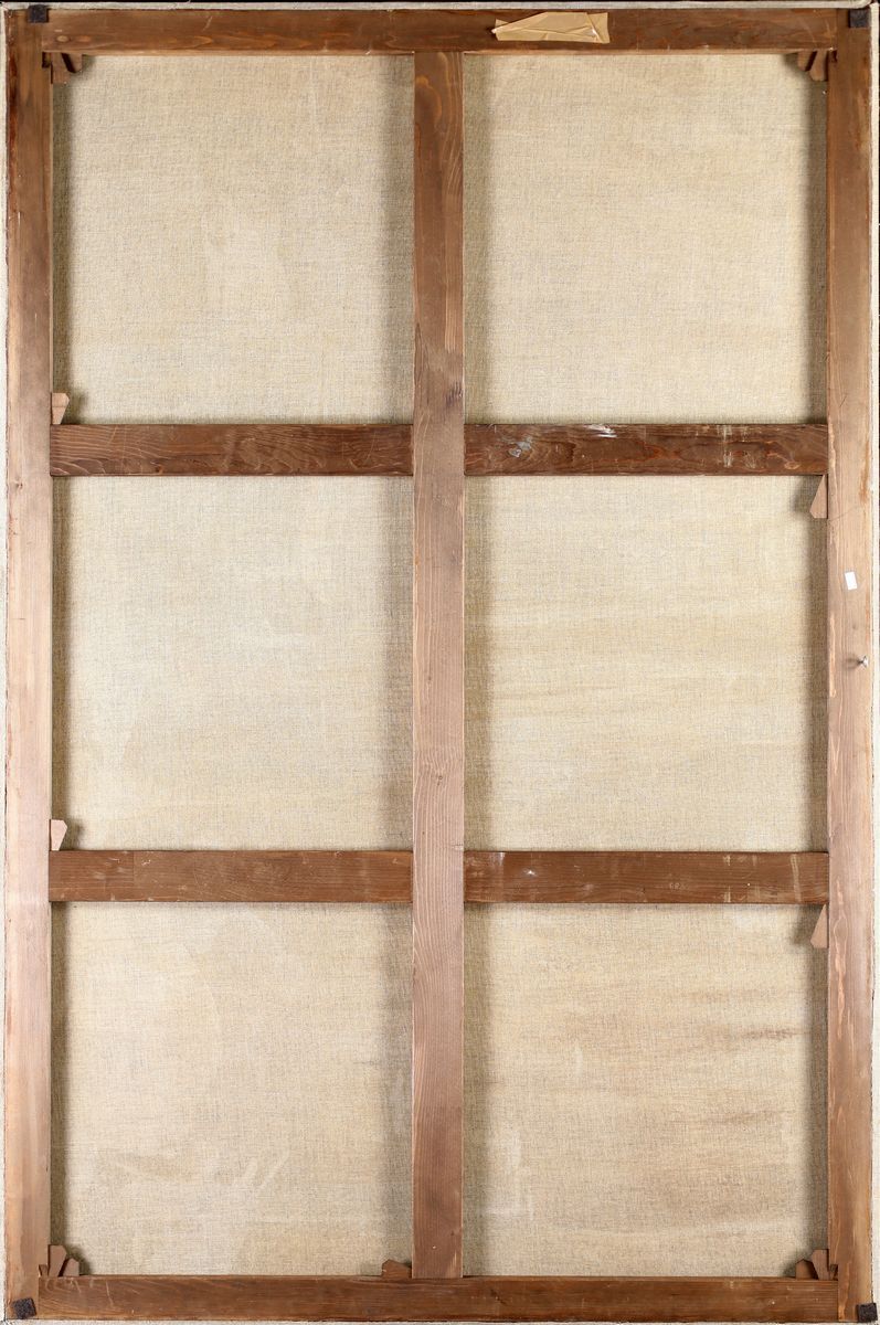 Pittore Romano del XVII Secolo - Paesaggio con Cavalieri e Greggi
