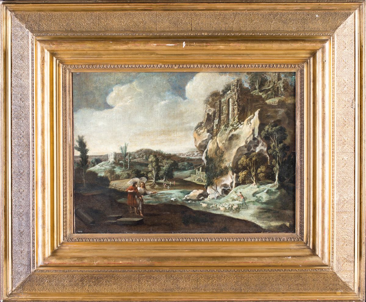 Pittore del XVIII Secolo - Tobiolo e L'angelo