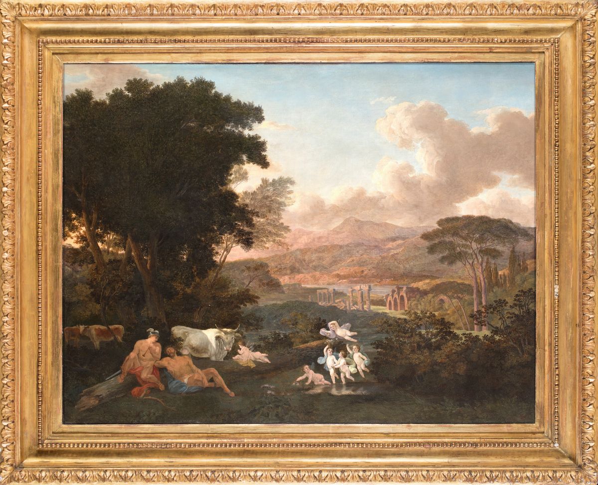 Jacob Philipp Hackert - Paesaggio Arcadico con Mercurio e Argo