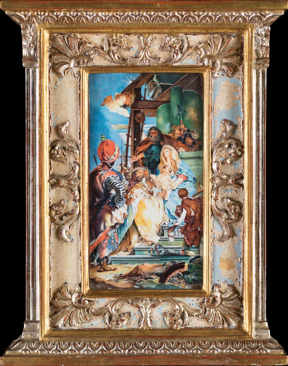 Scuola Italiana della Fine del XIX Secolo - Adorazione dei Magi