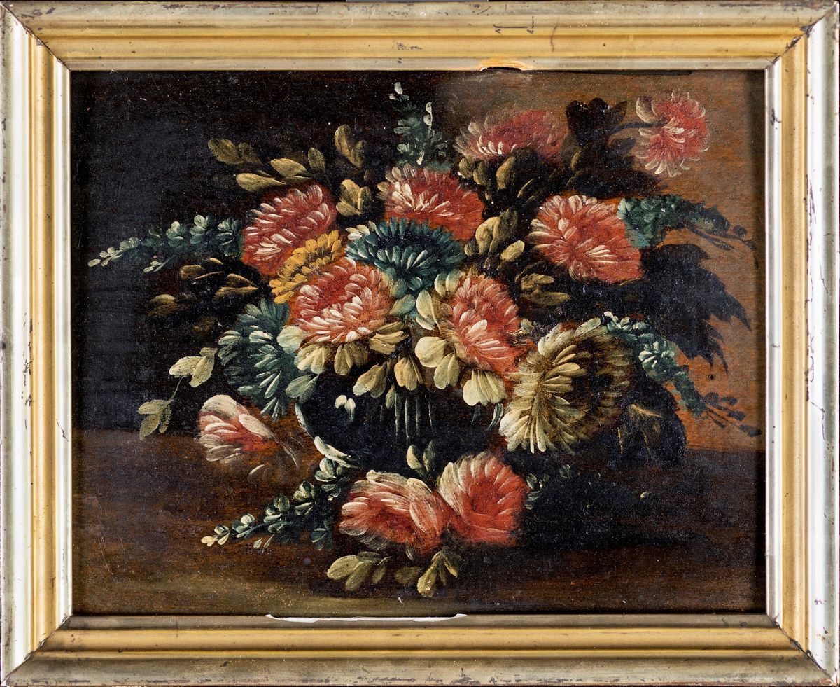 Scuola Italiana del XIX Secolo - Natura Morta di Fiori