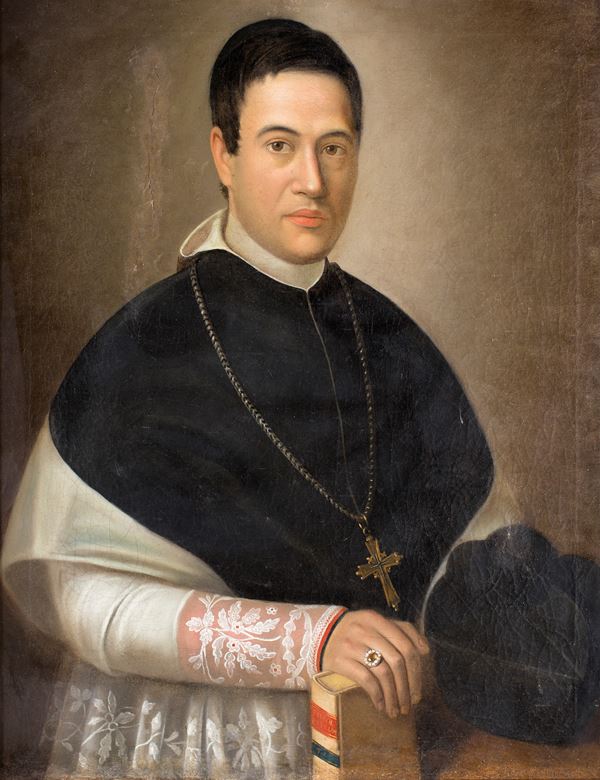 Scuola Italiana del XIX secolo - Ritratto di prelato