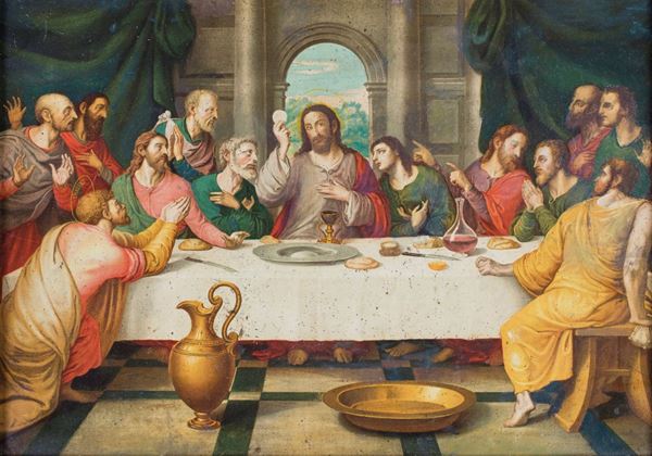 Pittore degli inizi del XIX secolo - Ultima Cena (da Juan Vincente Macip)