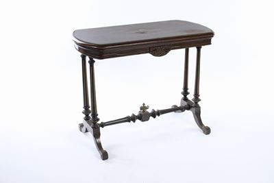 Tavolino da Gioco in Mogano