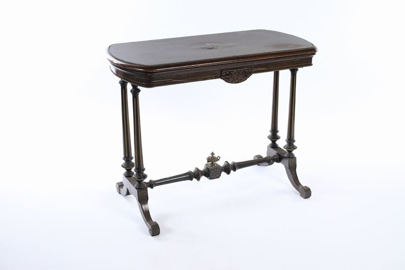 Tavolino da Gioco in Mogano