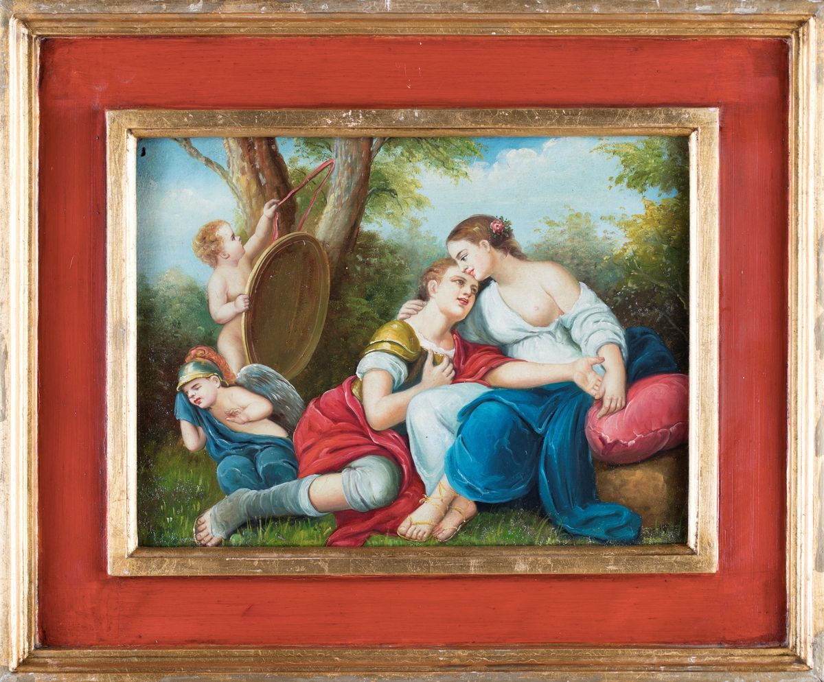 Pittore del XVIII Secolo - Scena Galante