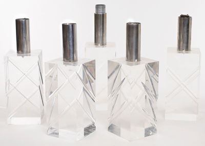 5 Lampade in Policarbonato