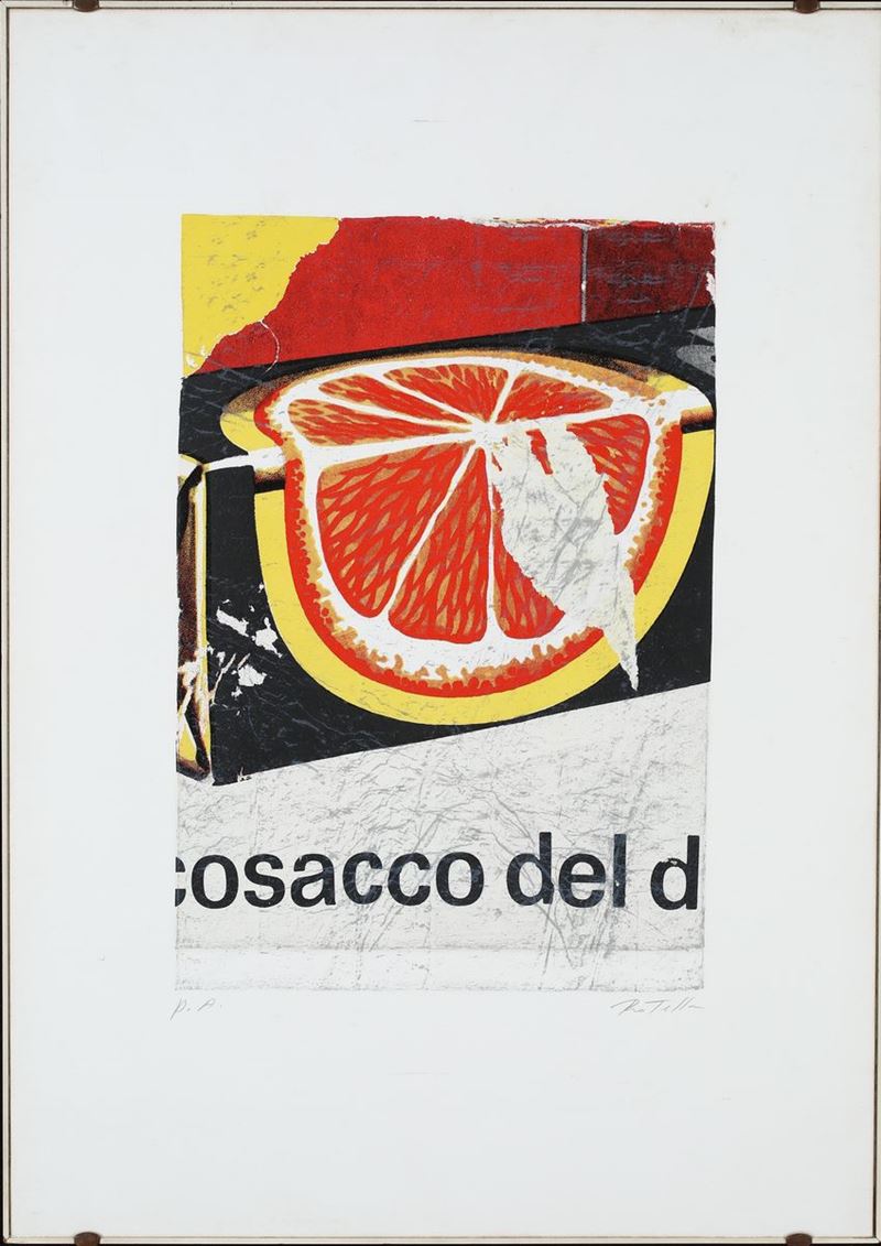 Mimmo Rotella - Senza Titolo