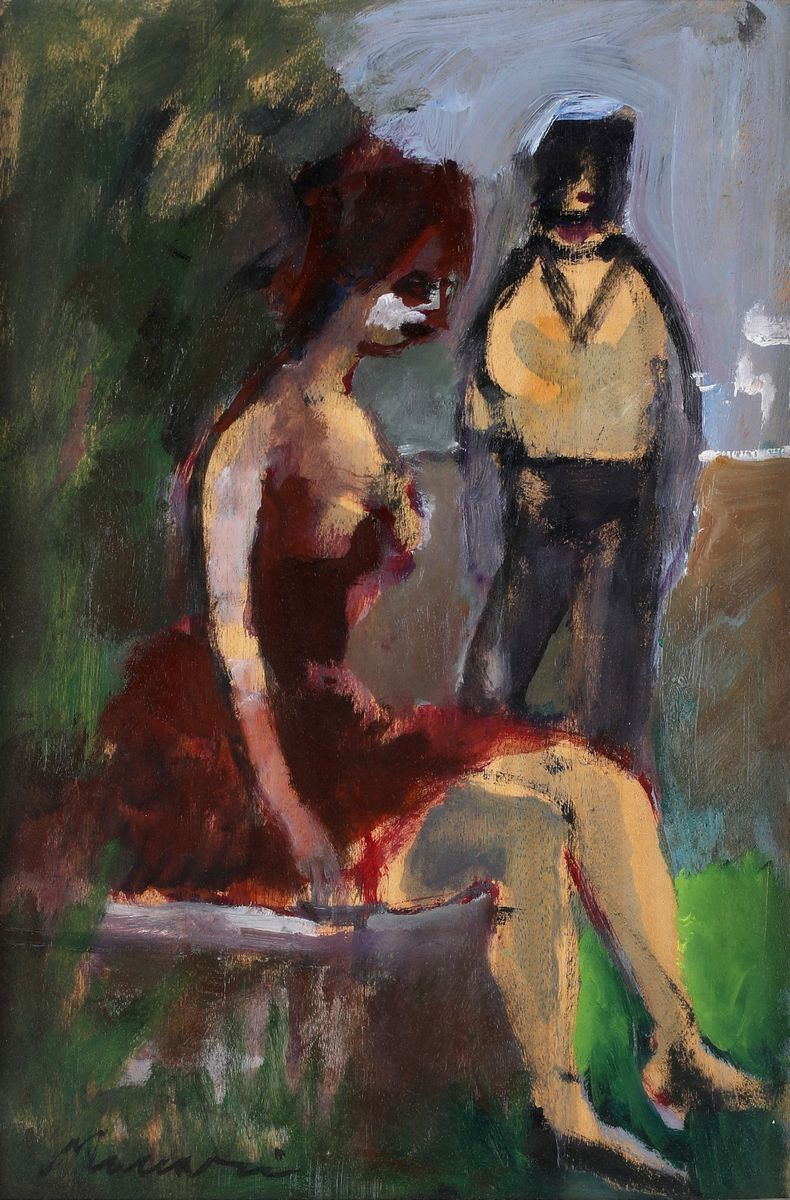 Mino Maccari - Donna con Marinaio