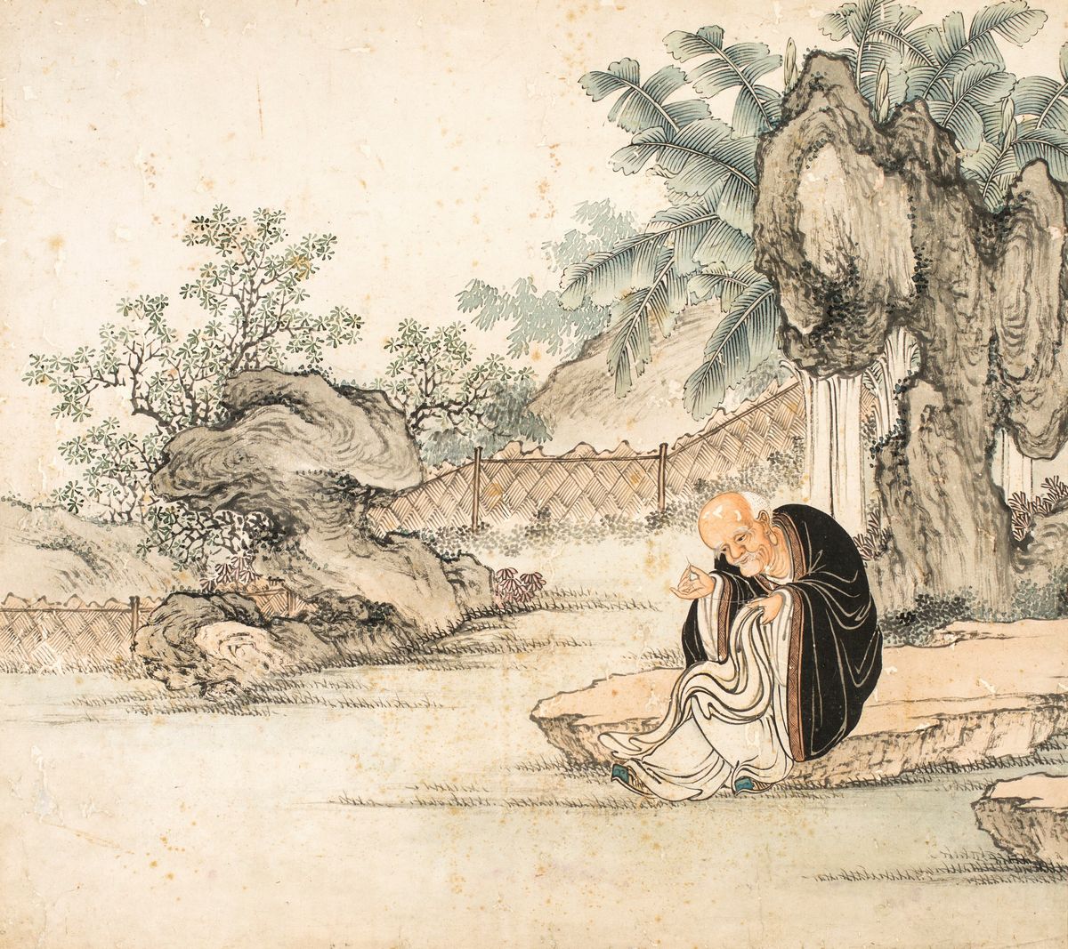 Coppia di Antiche Illustrazioni Cinesi