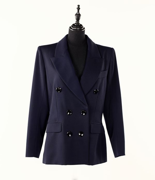 Yves Saint Laurent, giacca blu  - Asta Très Chic-Asta a Tempo Luxury Fashion - Casa d'Aste Arcadia