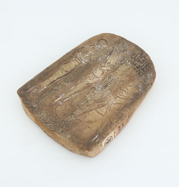 Piccola stele del dio Osiride in polvere di marmo
