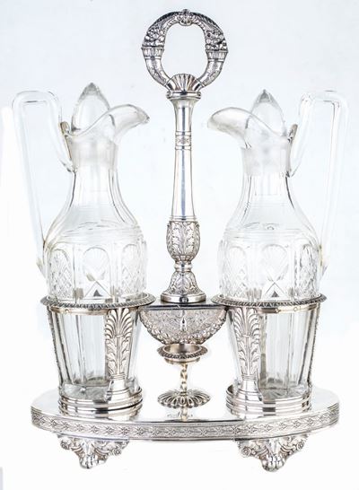 Oliera in Argento 950/1000, Parigi 1820 Ca., Argentiere S.j.p